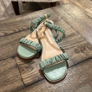 Sage green sandals